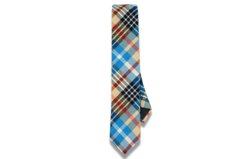 Archie Plaid Cotton Skinny Tie