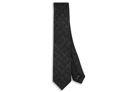 Criss Cross Purple Wool Skinny Tie
