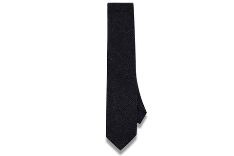 Criss Cross Purple Wool Skinny Tie
