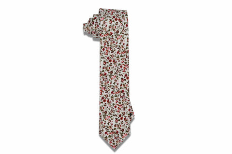 Archie Plaid Cotton Skinny Tie