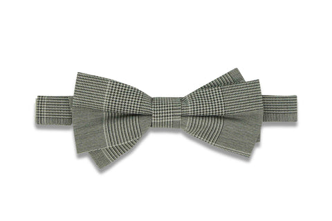 Navy Gold Paisley Cotton Bow Tie (pre-tied)