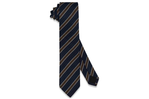 Criss Cross Purple Wool Skinny Tie