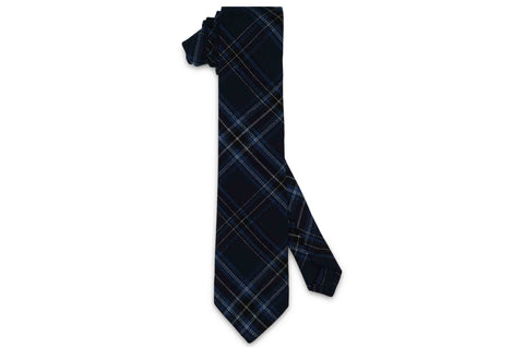 Archie Plaid Cotton Skinny Tie