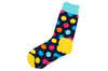 Navy Polka Dot Men's Socks