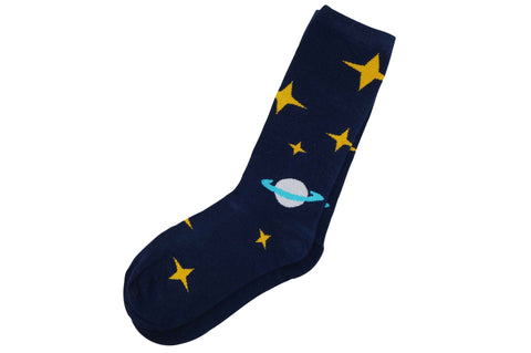 Navy Space Socks Men's Socks