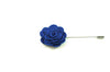 Navy Blue Wool Lapel Flower