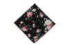 Night Rose Floral Cotton Pocket Square