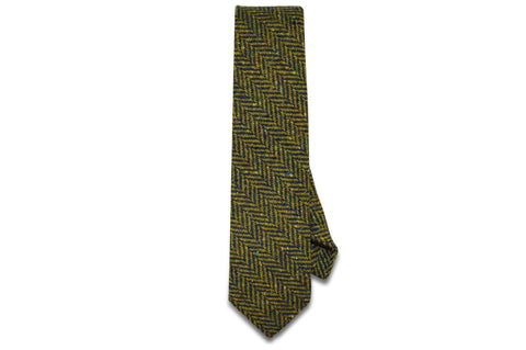 Criss Cross Purple Wool Skinny Tie