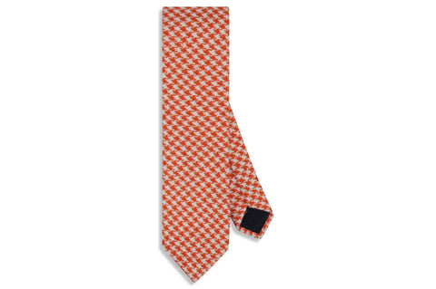 Criss Cross Purple Wool Skinny Tie