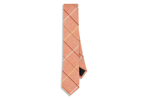 Archie Plaid Cotton Skinny Tie