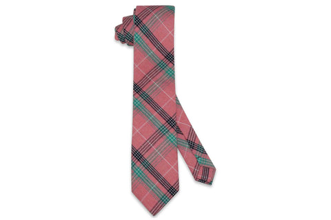 Archie Plaid Cotton Skinny Tie
