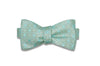 Pistachio Squares Silk Bow Tie (Self-Tie)