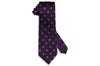 Purple Light Flowers Silk Tie