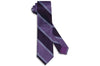 Purple Split Stripes Silk Tie