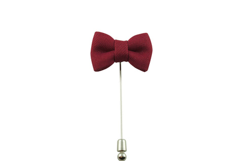 Maroon Bow Tie Lapel Pin