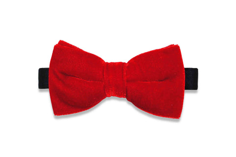 Red Velvet Bow Tie (pre-tied)
