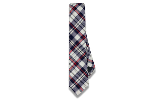 Archie Plaid Cotton Skinny Tie