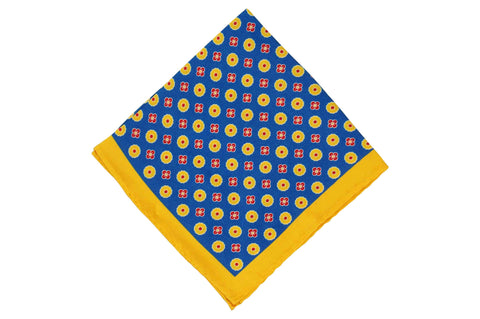 Sun Fields Silk Pocket Square