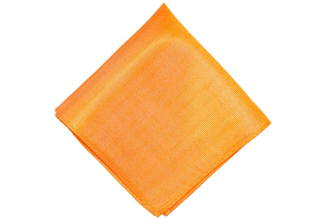 Tangerine Silk Pocket Square
