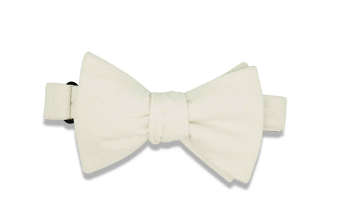 Navy Gold Paisley Cotton Bow Tie (pre-tied)