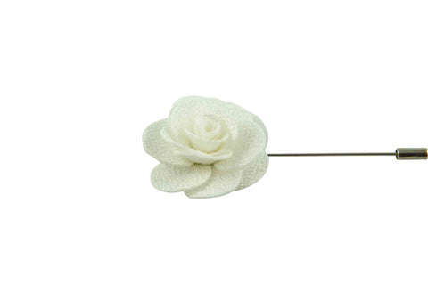 White Lapel Flower