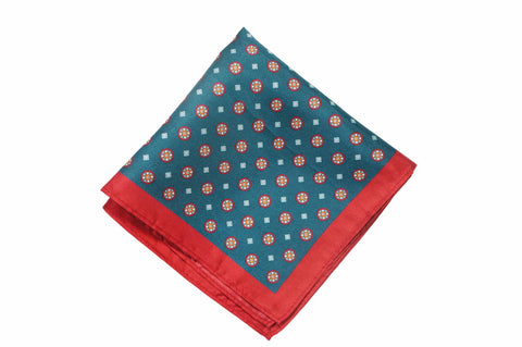 Winchelsea Medallion Silk Pocket Square