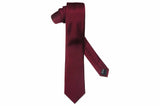 Burgundy Classic Silk Skinny Tie