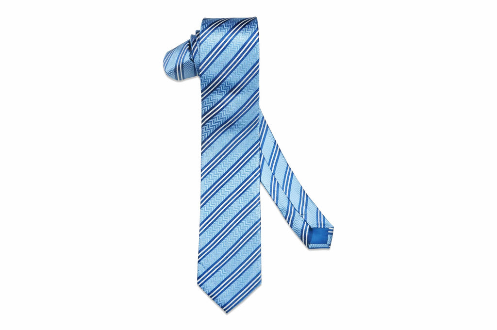 Crewe Blue Silk Skinny Tie