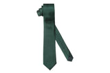 Dark Green Silk Skinny Tie