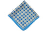 Fenland Blue Silk Pocket Square