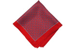 Padington Red Silk Pocket Square