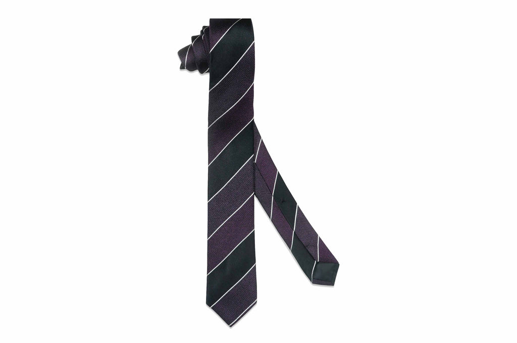Penryn Purple Silk Skinny Tie