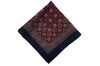 Abingdon Burgundy Wool Pocket Square