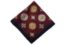 Ampthill Burgundy Wool Pocket Square