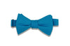 Aqua Blue Cotton Bow Tie (self-tie)