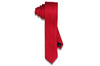 Aristocrat Red Polyester Skinny Tie