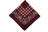 Axminister Burgundy Wool Pocket Square