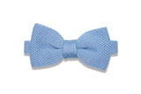 Baby Boy Blue Knitted Bow Tie (pre-tied)