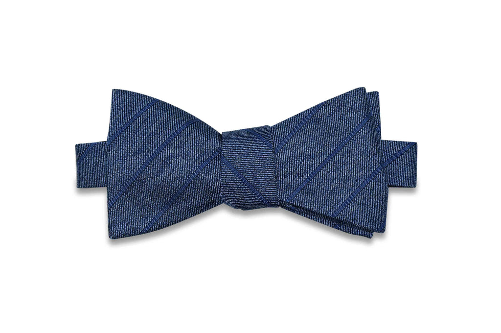 Billy Jean Stripes Silk Bow Tie (self-tie)