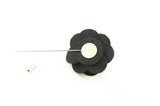 Black Lapel Flower