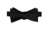 Black Textured Flowers Silk Bow Tie (Self-Tie)