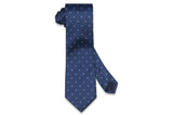 Blue Fall Silk Tie