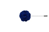Blue Felt Overlay Lapel Flower