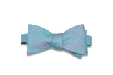 Blue Mini Squares Silk Bow Tie (Self-Tie)