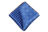 Blue Multi Pattern Silk Pocket Square