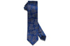Blue Paisley Silk Skinny Tie
