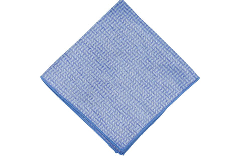 Blue Purple Linen Pocket Square