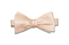 Blush Herringbone Silk Bow Tie (Self-Tie)