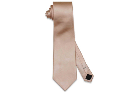 Blush Herringbone Silk Tie