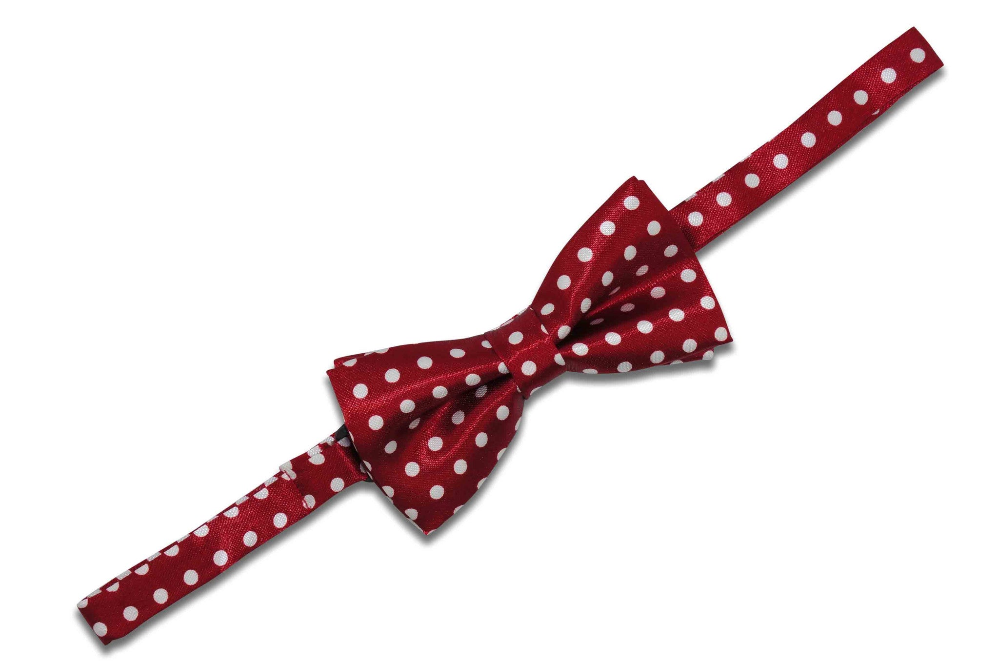 Red White Polka Dot Bow Tie (Boys) Aristocrats Bows N Ties